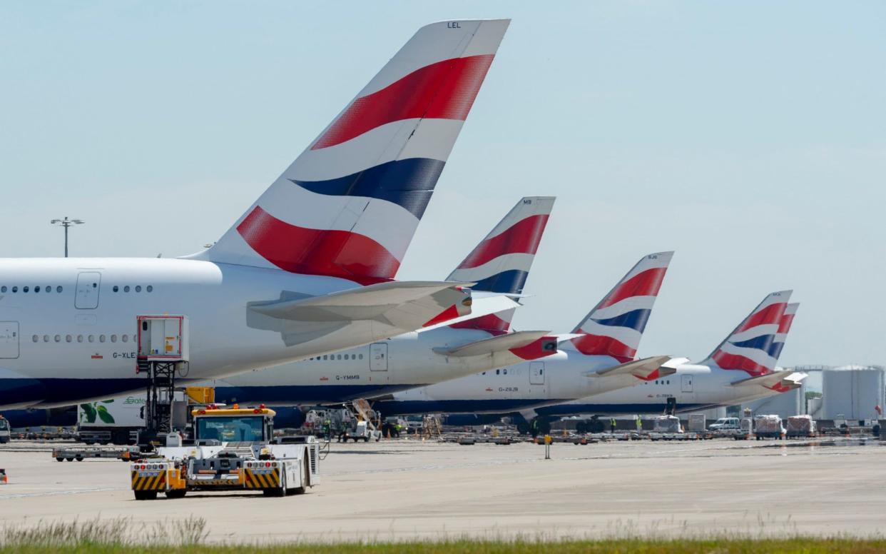 BA planes lined up at Heathrow - Geoff Pugh