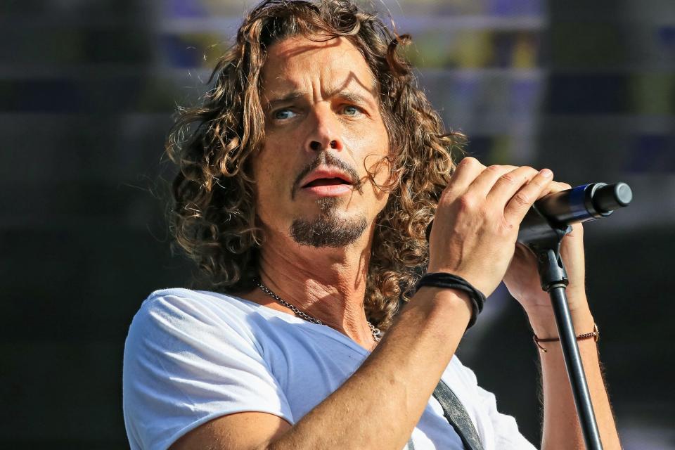 LONDON, UNITED KINGDOM - JULY 4: Chris Cornell of Soundgarden performs on stage at Hyde Park on July 4, 2014 in London, England. (Photo by Christie Goodwin/Redferns via Getty Images)