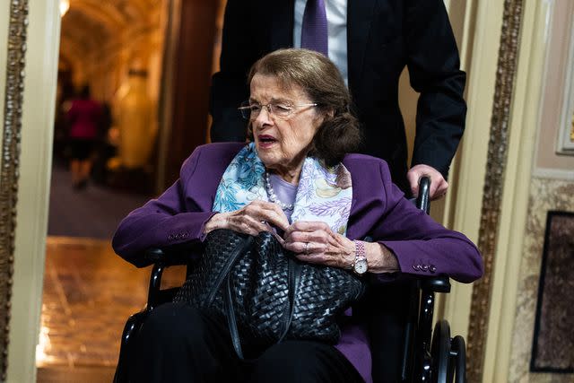 <p>Tom Williams/CQ-Roll Call, Inc via Getty Images</p> Dianne Feinstein in September 2023