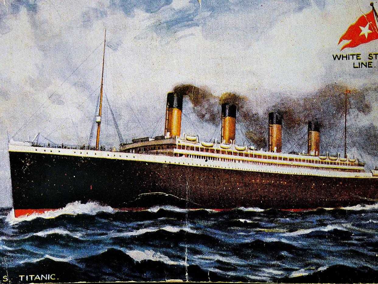 titanic postcard