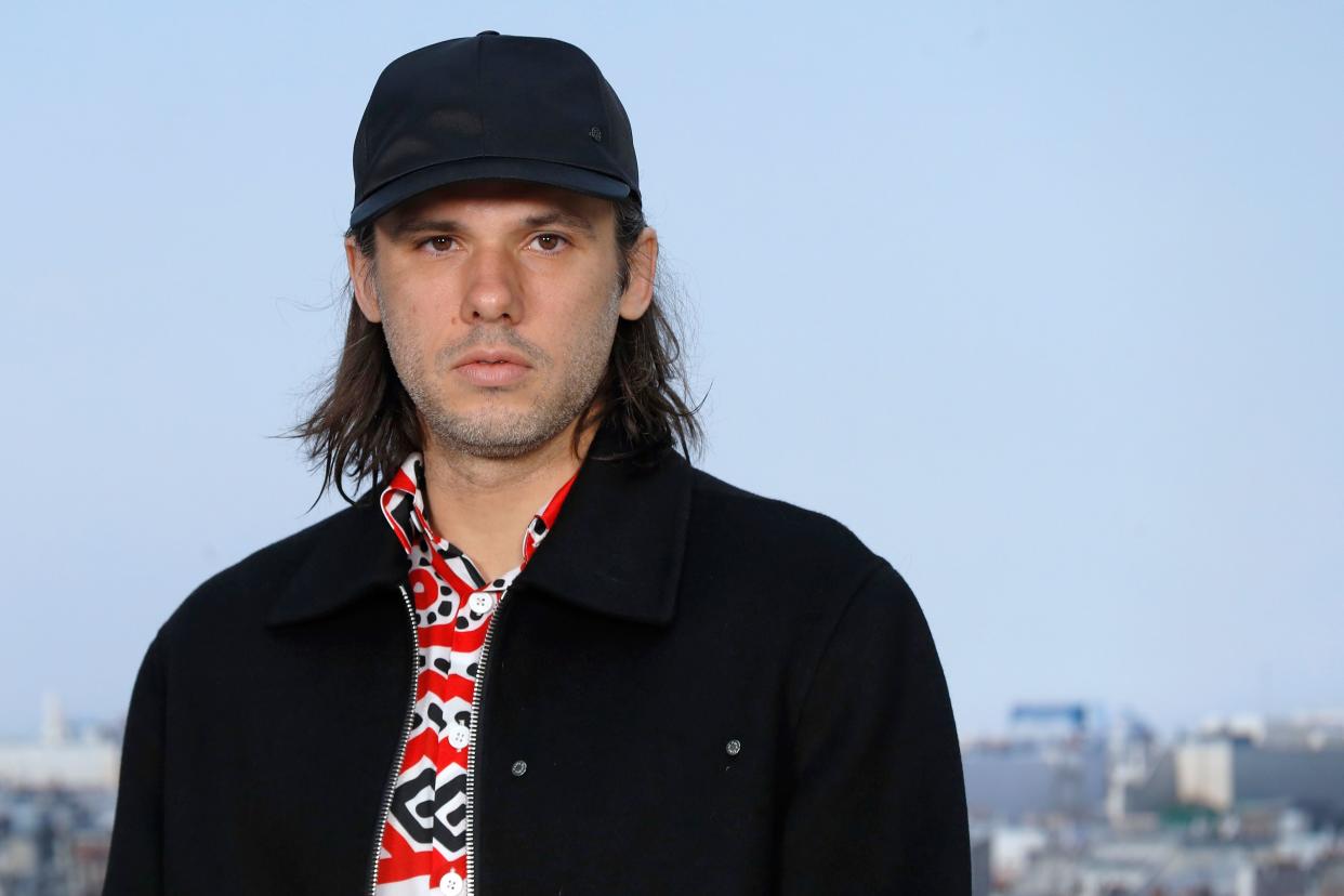 French rapper Aurelien Cotentin aka Orelsan poses during a photo call prior to the Chanel Women's Spring-Summer 2020 Ready-to-Wear collection fashion show at the Grand Palais in Paris, on October 1, 2019. (Photo by FRANCOIS GUILLOT / AFP)        (Photo credit should read FRANCOIS GUILLOT/AFP/Getty Images)