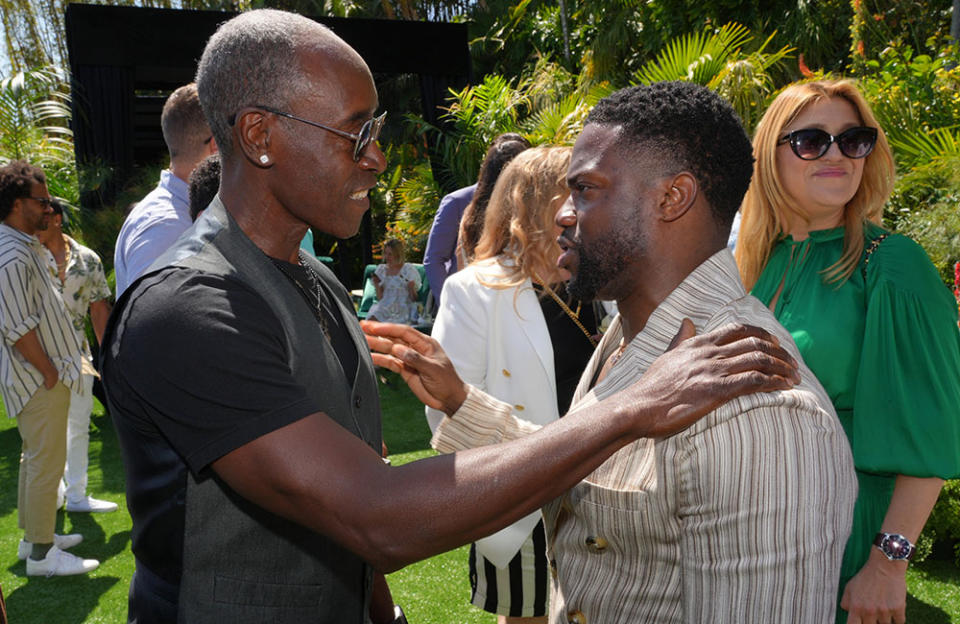 Don Cheadle and Kevin Hart - Credit: Kevin Mazur/Getty Images