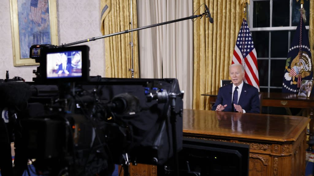  President Biden gives Oval Office address on Israel and Ukraine. 