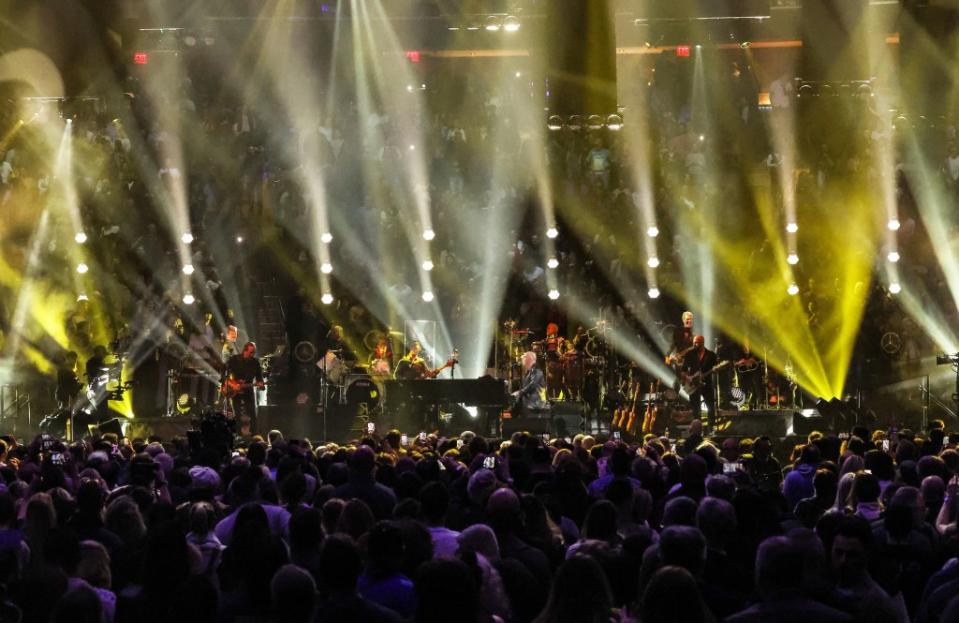 Joel’s concert was televised to celebrate his 100th Madison Square Garden concert of his residency. Getty Images