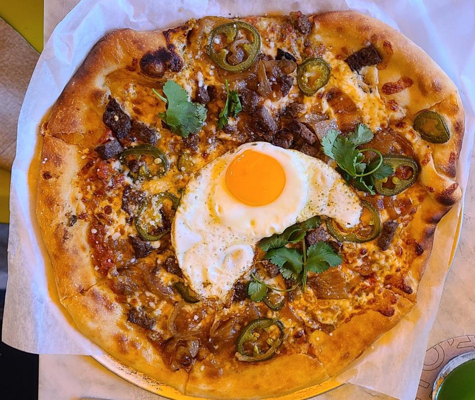 True Food's buffalo sausage pizza, $20.