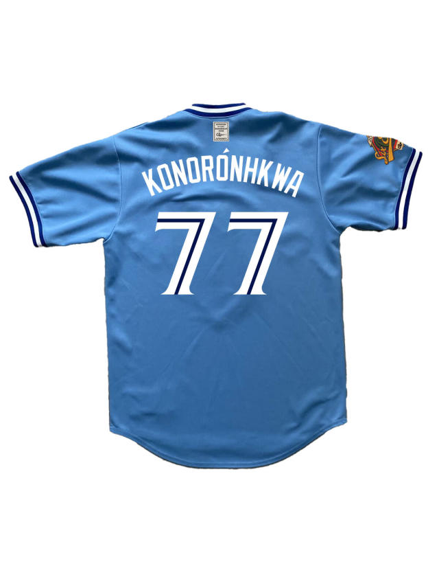 Toronto and Mohawk Artists Design Indigenous Blue Jays Jersey for