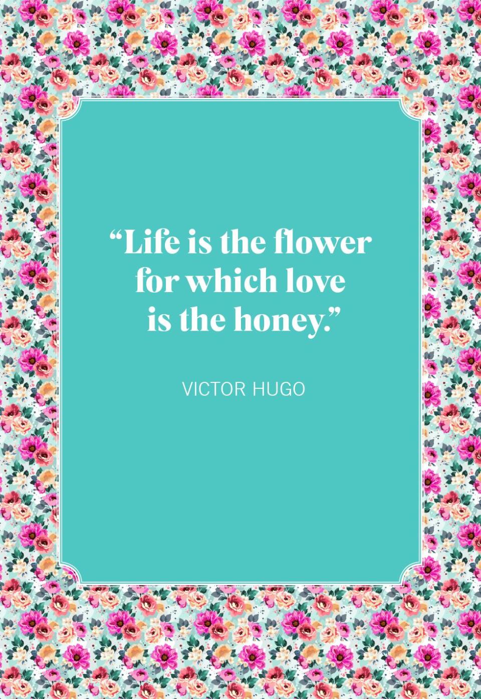 victor hugo flower quotes