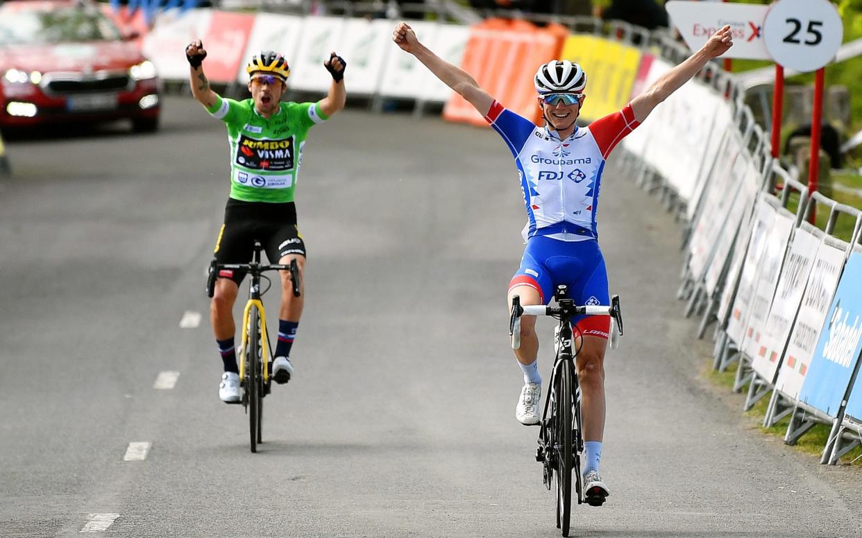 Primoz Roglic and David Gaudu — Primoz Roglic seals Tour of the Basque Country as David Gaudu wins final stage - GETTY IMAGES