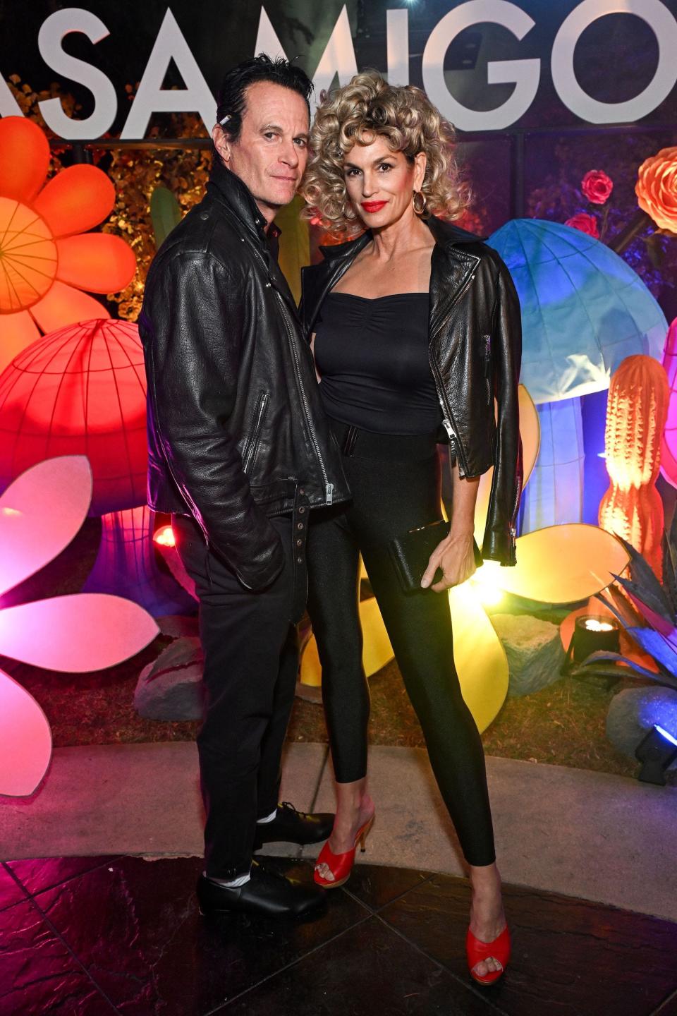 Rande Gerber and Cindy Crawford attend a Halloween party.