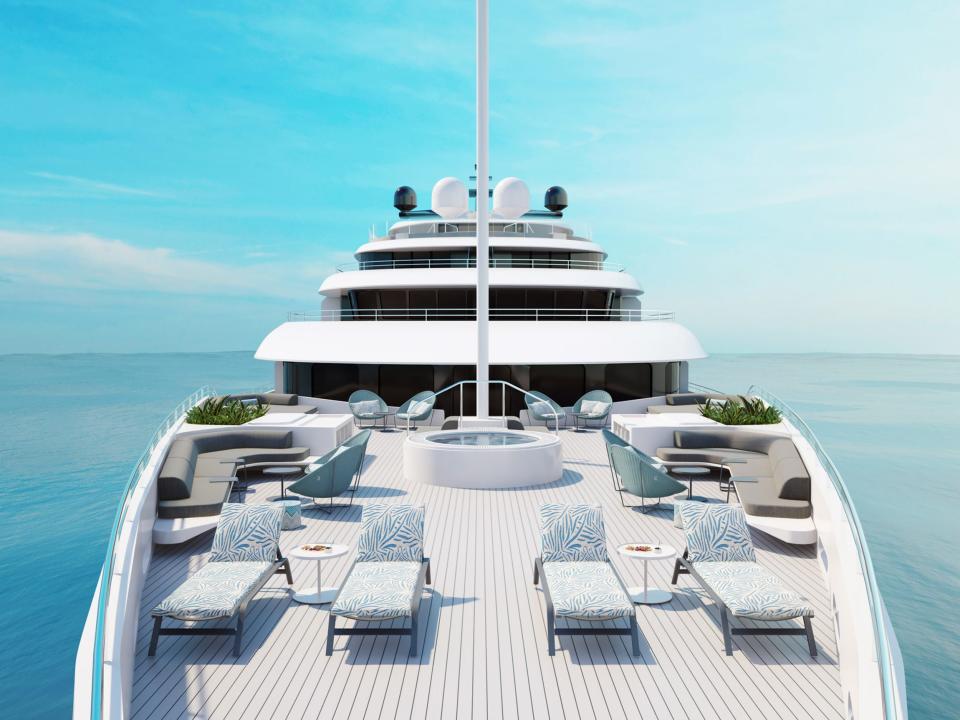 rendering of Emerald Kaia yacht