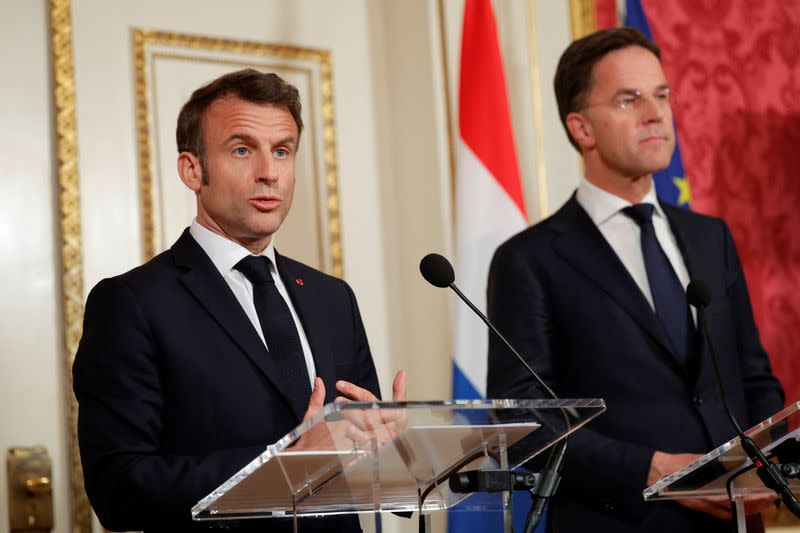 French President Macron makes a state visit to the Netherlands