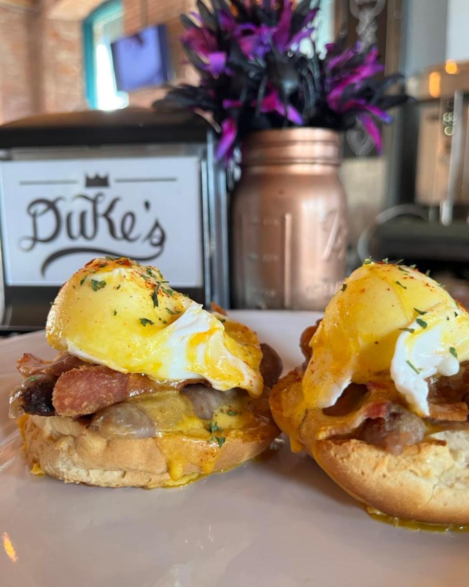 The Eggs Benny at Duke's Bakery.