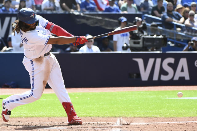 Vladimir Guerrero & Vladimir Guerrero Jr Toronto Blue Jays 40 Home