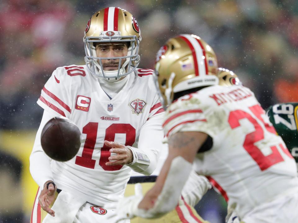 QB Jimmy Garoppolo has spent the past four-plus seasons with the 49ers.