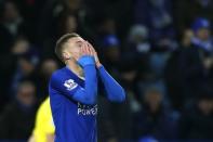 Football - Leicester City v Manchester United - Barclays Premier League - King Power Stadium - 28/11/15 Leicester City's Jamie Vardy Reuters / Eddie Keogh Livepic