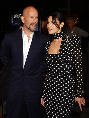 Bruce Willis and Monica Bellucci at the LA premiere of MGM's Hart's War