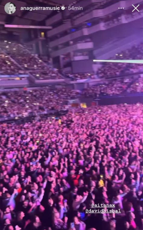 Ana Guerra en el concierto de Aitana Ocaña en el Wizink Center de Madrid