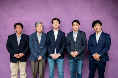 EX-Fusionチーム写真、左から右へ：高橋健二郎、紀松隆義、松尾一樹、森義坂、増田浩一