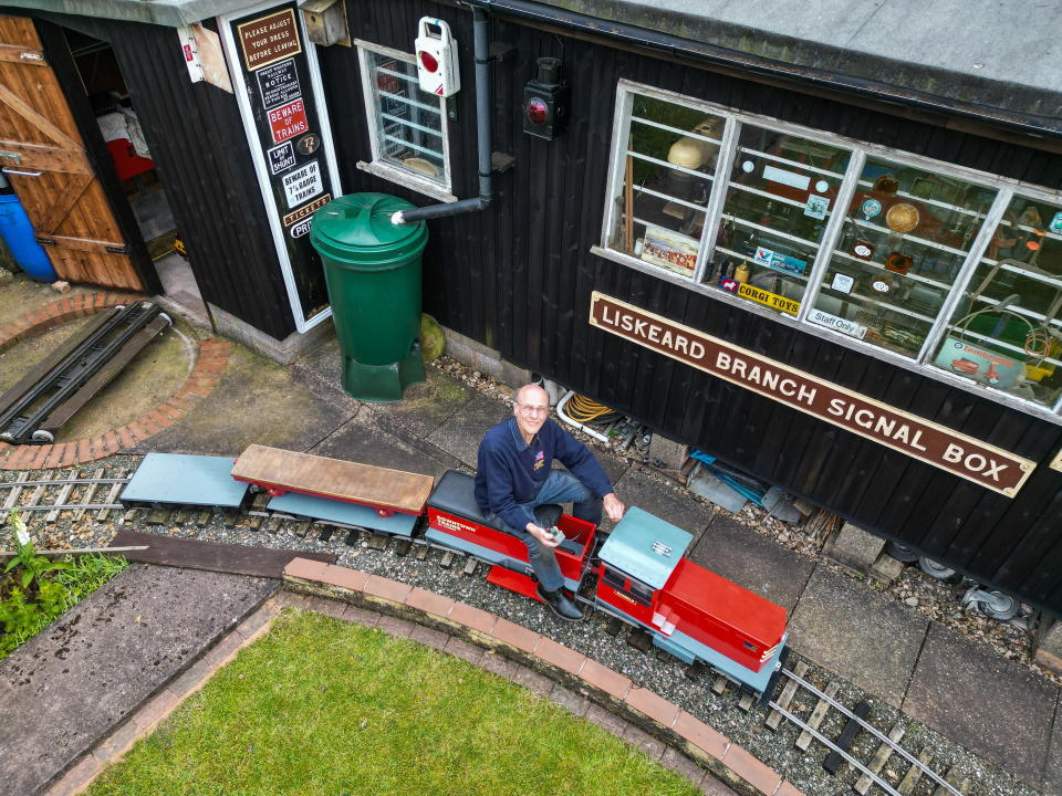 Derek Burwell, 83, has spent the last 30 years creating his very own 'secret' garden track. (SWNS)