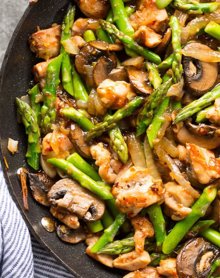 Ginger Chicken Asparagus Stir Fry