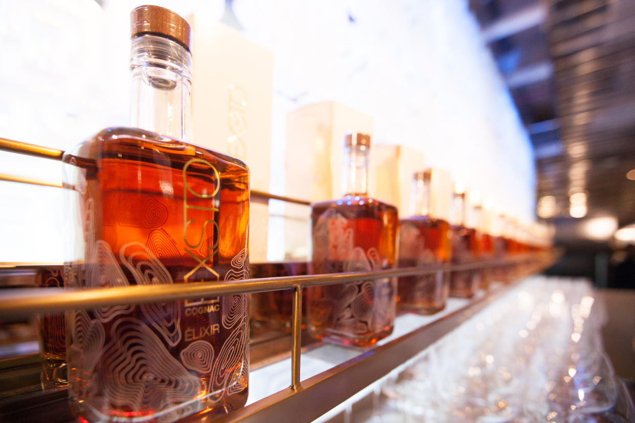 Exsto Cognac bottles on display. (PHOTO: Exsto Cognac)