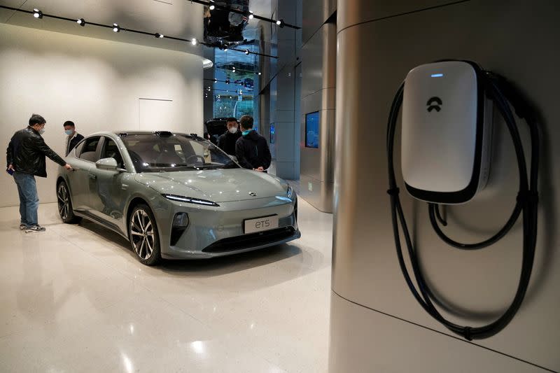 FILE PHOTO: Nio showroom in Shanghai