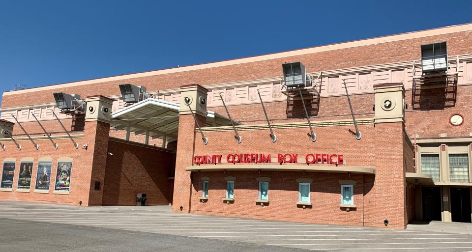 The 80-year-old El Paso County Coliseum, as seen on June 29, is located at 4100 E. Paisano Drive in South-Central El Paso, near the United States-Mexico border.
