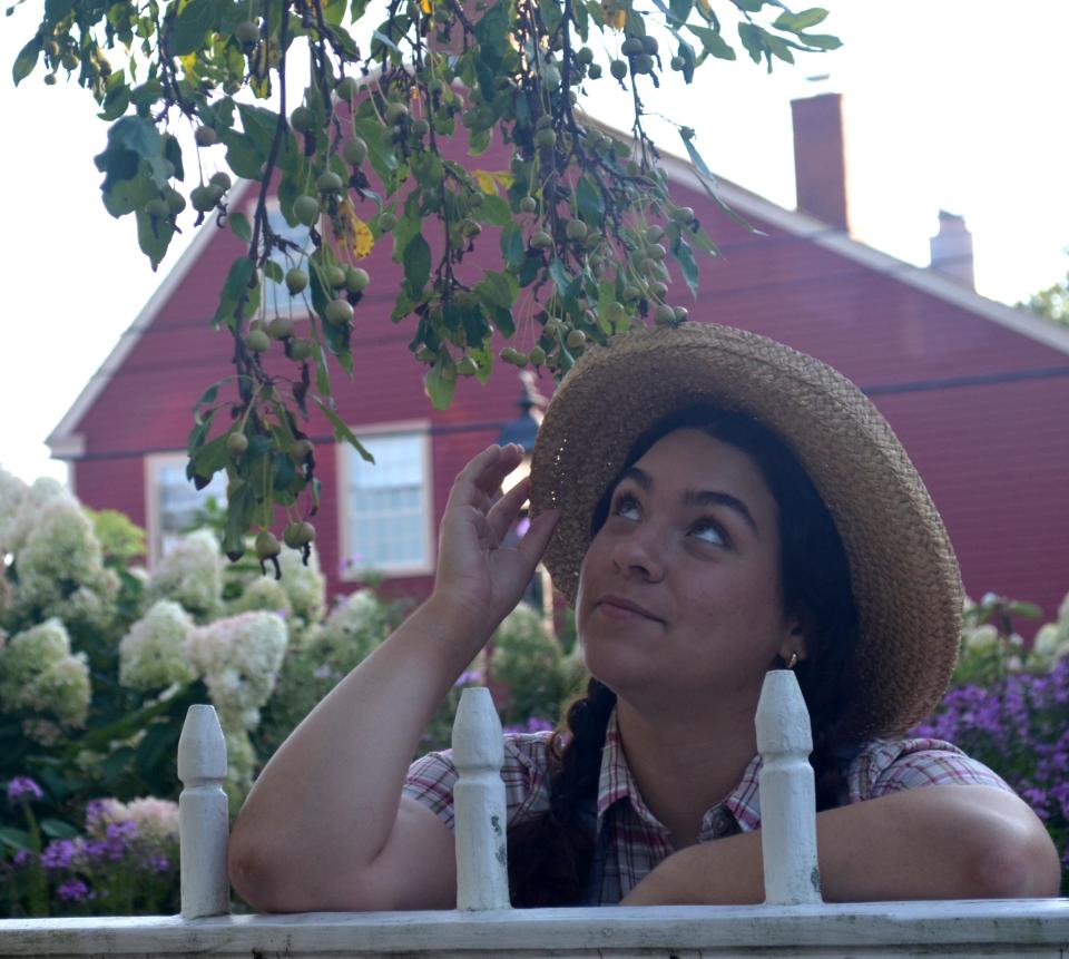 Actress Lia Cruz who is playing the role of Anne in UNH Theatre and Dance’s production of Anne of Green Gables.