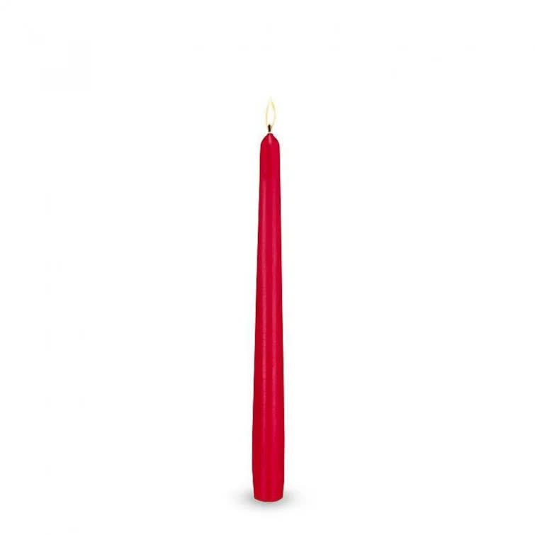 Unscented red Taper Candle