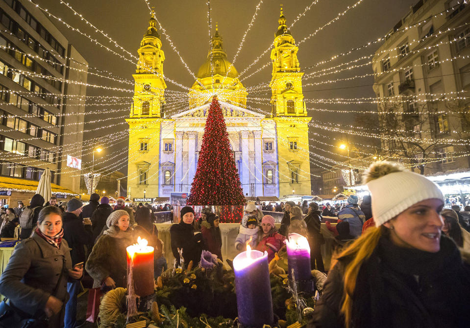 Christmas market in Budapest