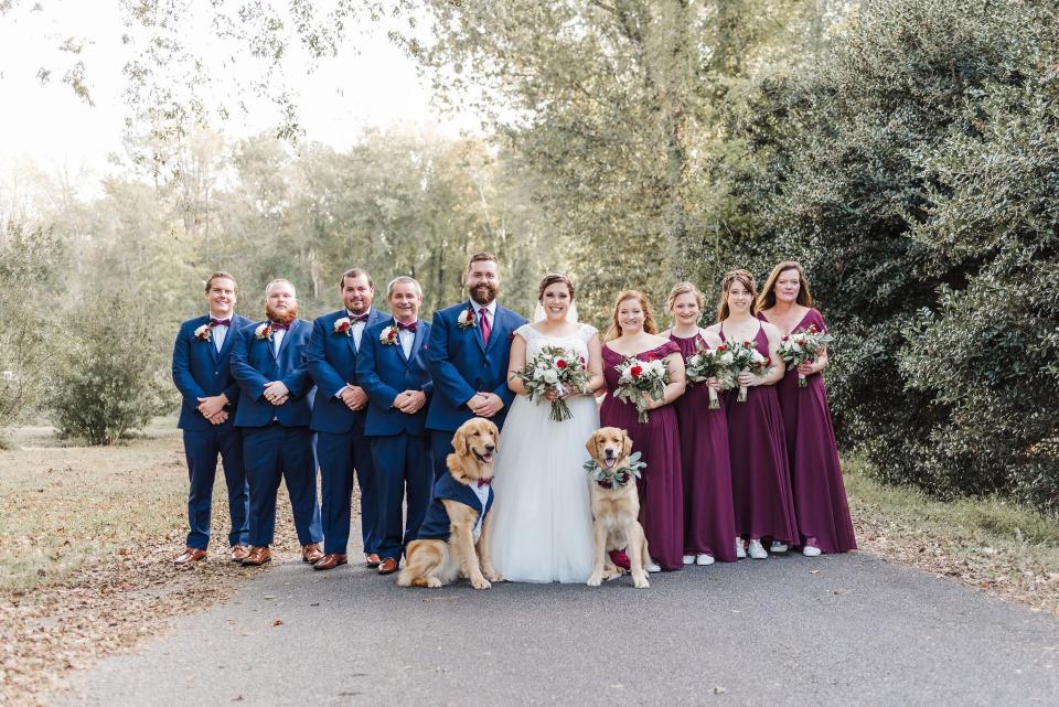 dog wedding party