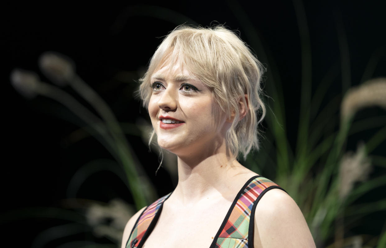 Maisie Williams attends the premiere of Green Planet at the Glasgow IMAX cinema in the Green Zone at COP26 in Glasgow. Picture date: Sunday October 31, 2021. (Photo by Jane Barlow/PA Images via Getty Images)