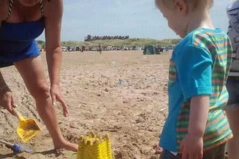 There's loads of space for sand castle building at Ainsdale