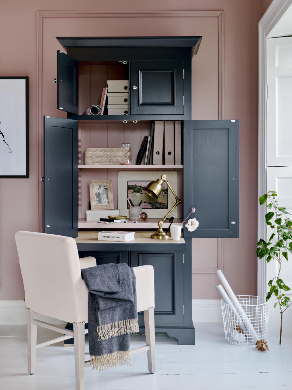 10. Consider a freestanding storage unit in small space