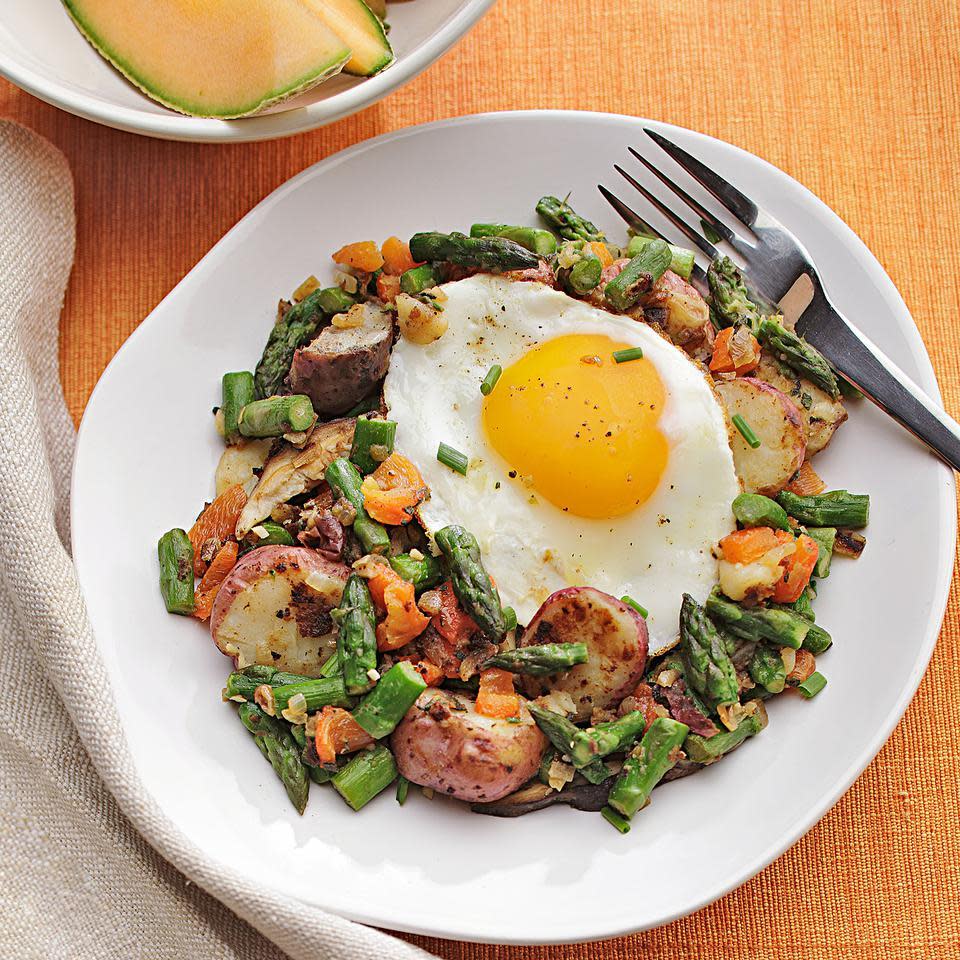 Potato, Asparagus & Mushroom Hash