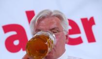 Bundespräsident Frank-Walter Steinmeier 2008 bei einer Wahlkampfveranstaltung in Regensburg. (Bild: Johannes Simon/Getty Images)