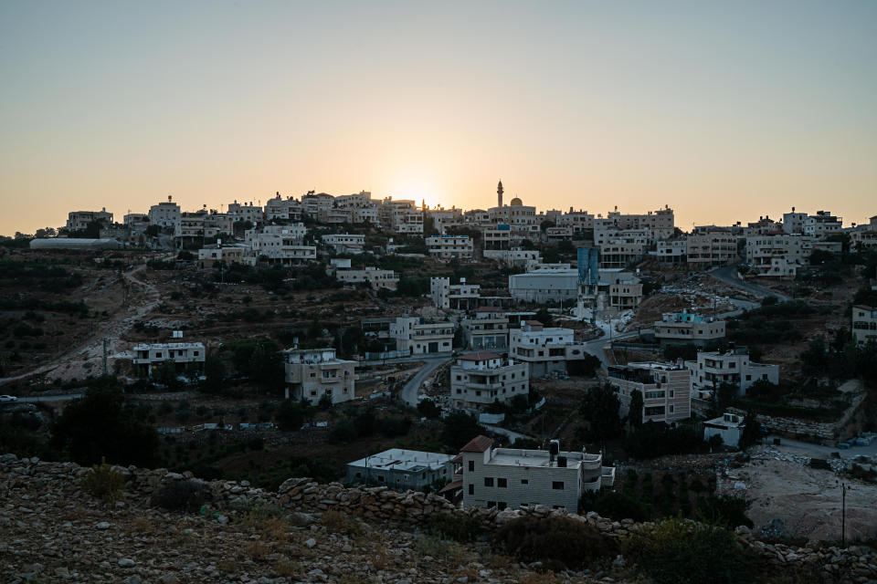 Una vista de Wadi al-Nis, en Cisjordania, el 24 de julio de 2021. (Samar Hazboun/The New York Times).