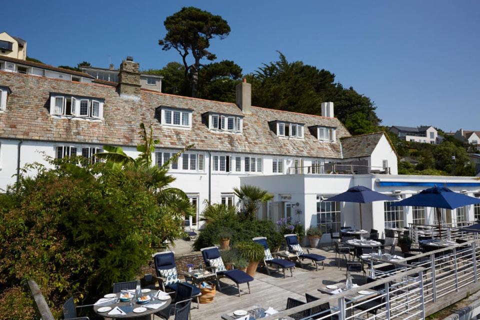 Hotel Tresanton has a buzzy outdoor beach bar (The Tresanton)