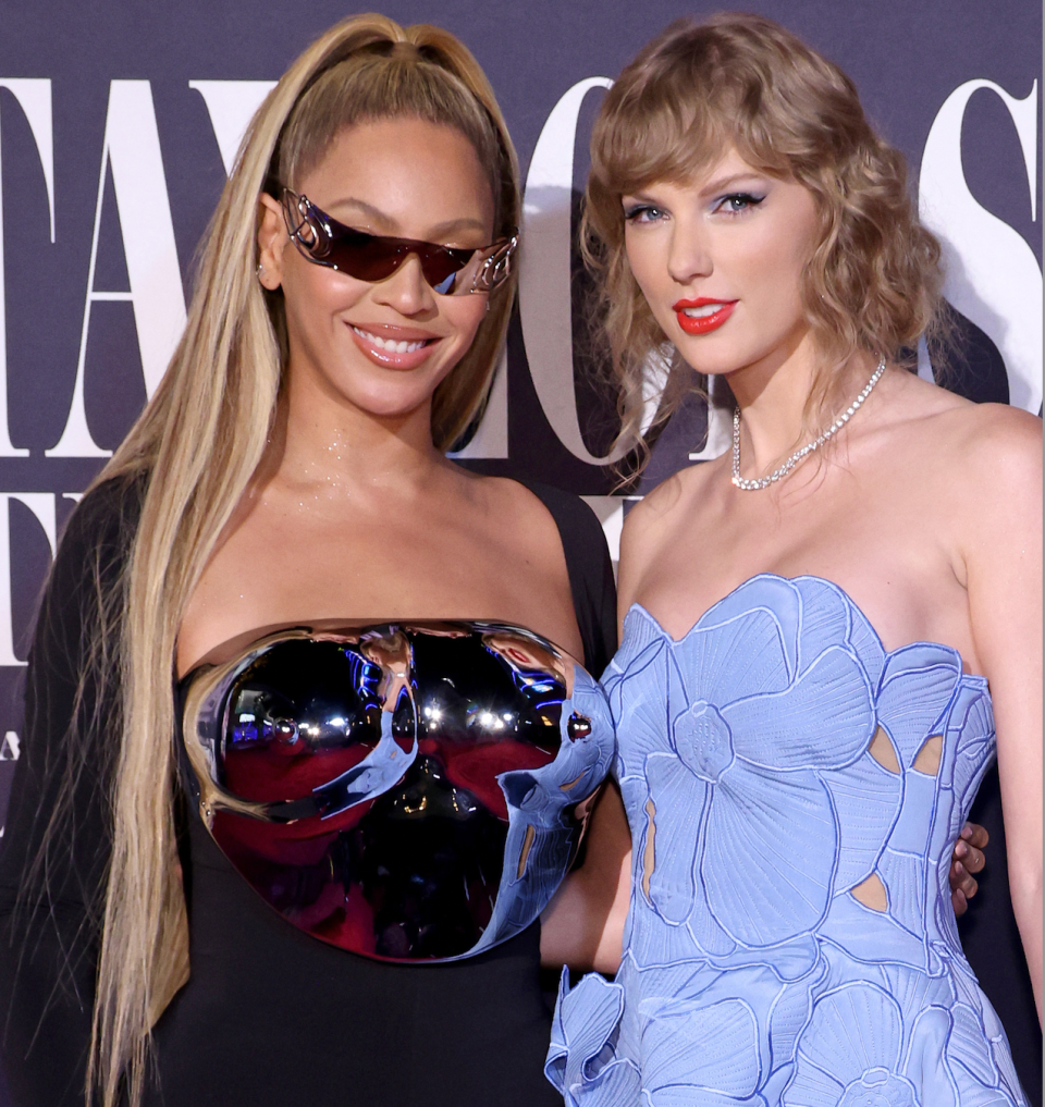 Beyoncé and Taylor Swift in Los Angeles on October 11.