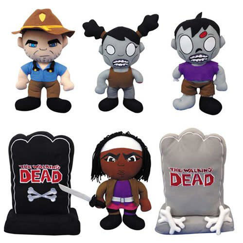 <b>TOYS<br><br>"The Walking Dead" Plush Figures</b><br>Zombies do look cuter when they're in mini plush form, but we still wouldn't sleep with them unless the Rick Grimes and Michonne plushes were nearby.<br><br><a href="http://www.amazon.com/THE-Walking-Dead-Plush-Figures/dp/B008WB0HLQ/?tag=ga21-20" rel="nofollow noopener" target="_blank" data-ylk="slk:Amazon.com;elm:context_link;itc:0;sec:content-canvas" class="link ">Amazon.com</a>, $57.99<br><br><a href="http://tv.yahoo.com/news/-the-walking-dead--star-steven-yeun---now-is-exactly-the-time-where-someone-like-glenn-can-go-off-into-the-irrational-and-lose-it--212907063.html" data-ylk="slk:Read our interview with Steven Yeun;elm:context_link;itc:0;sec:content-canvas;outcm:mb_qualified_link;_E:mb_qualified_link;ct:story;" class="link  yahoo-link">Read our interview with Steven Yeun</a>