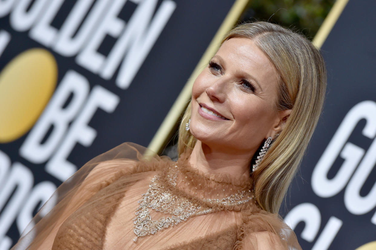 Gwyneth, embracing the grey (a bit). (Getty Images)