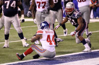 Le n°44 des Giants, Ahmad Bradshaw, voulait-il le touchdown ou juste temporiser ?