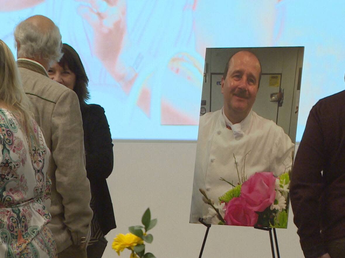 Ralf Dauns served soul food and comfort at his restaurant at the Lonsdale Quay Market in North Vancouver for nearly three decades. The 63-year-old died of cancer in late 2022. (Nicholas Allan/CBC - image credit)