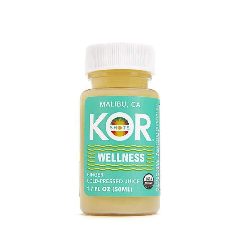 1) Kor Wellness Cold-Pressed Ginger Shot (12-Pack)