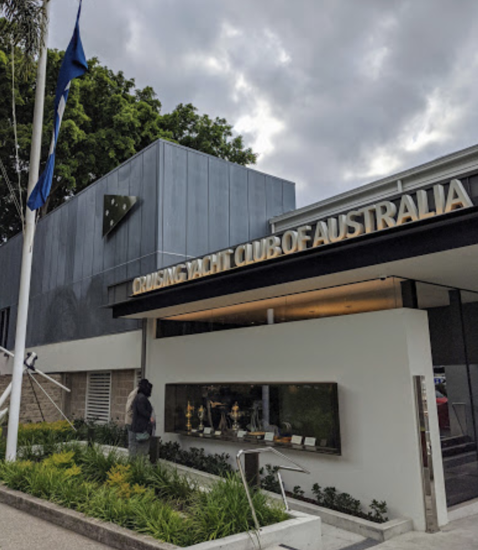 Two positive cases also visited the Cruising Yacht Club Australia in Rushcutters Bay on July 23, 24 and 26. Source: Google Maps/Mark Leudtke