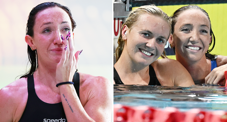 Aussie swimmer Lani Pallister has been forced to withdraw from the 1500m freestyle at the Paris Olympics after testing positive for Covid. Pic: Getty