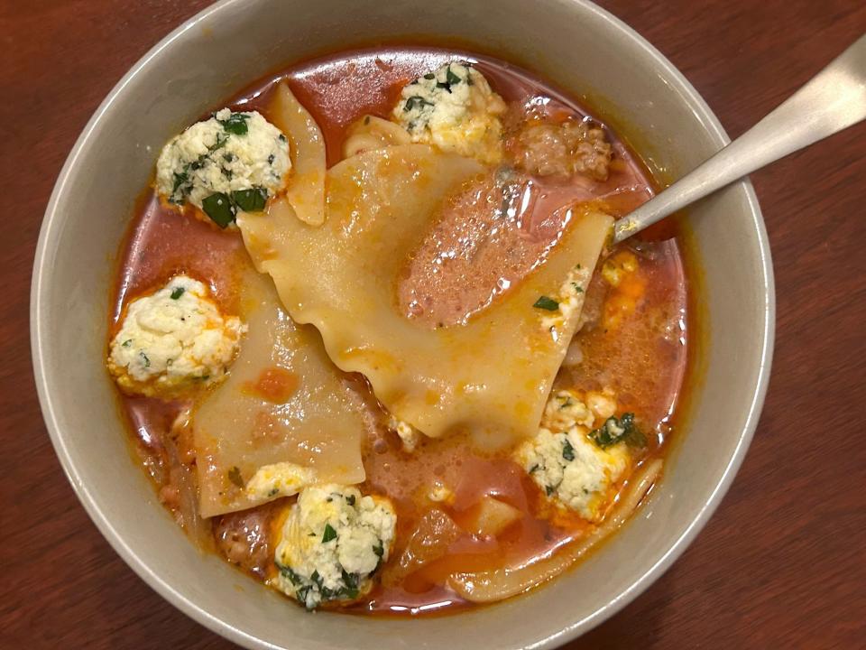 Pioneer Woman's Lasagna Soup