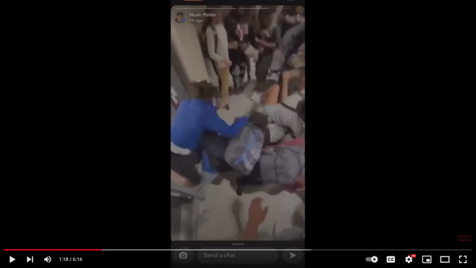 Brawls filled the hall of a Florida high school as more than a dozen students begin fighting at lunch period, the school reports.