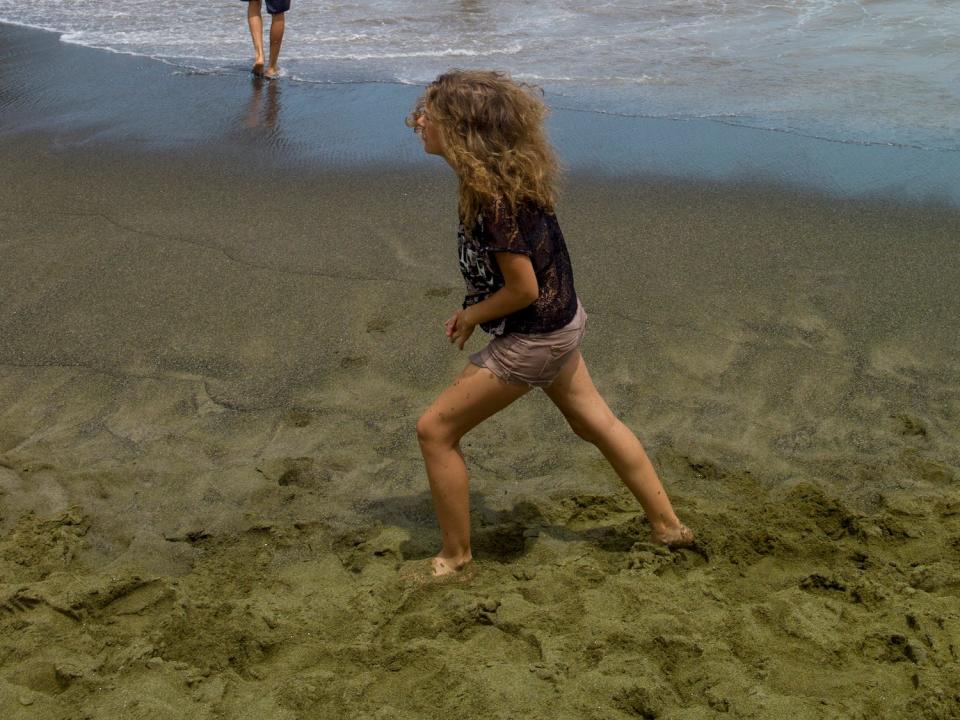 green sand beach