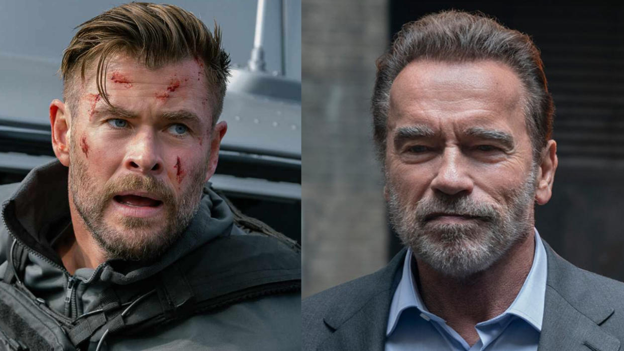  Chris Hemsworth and Arnold Schwarzenegger 